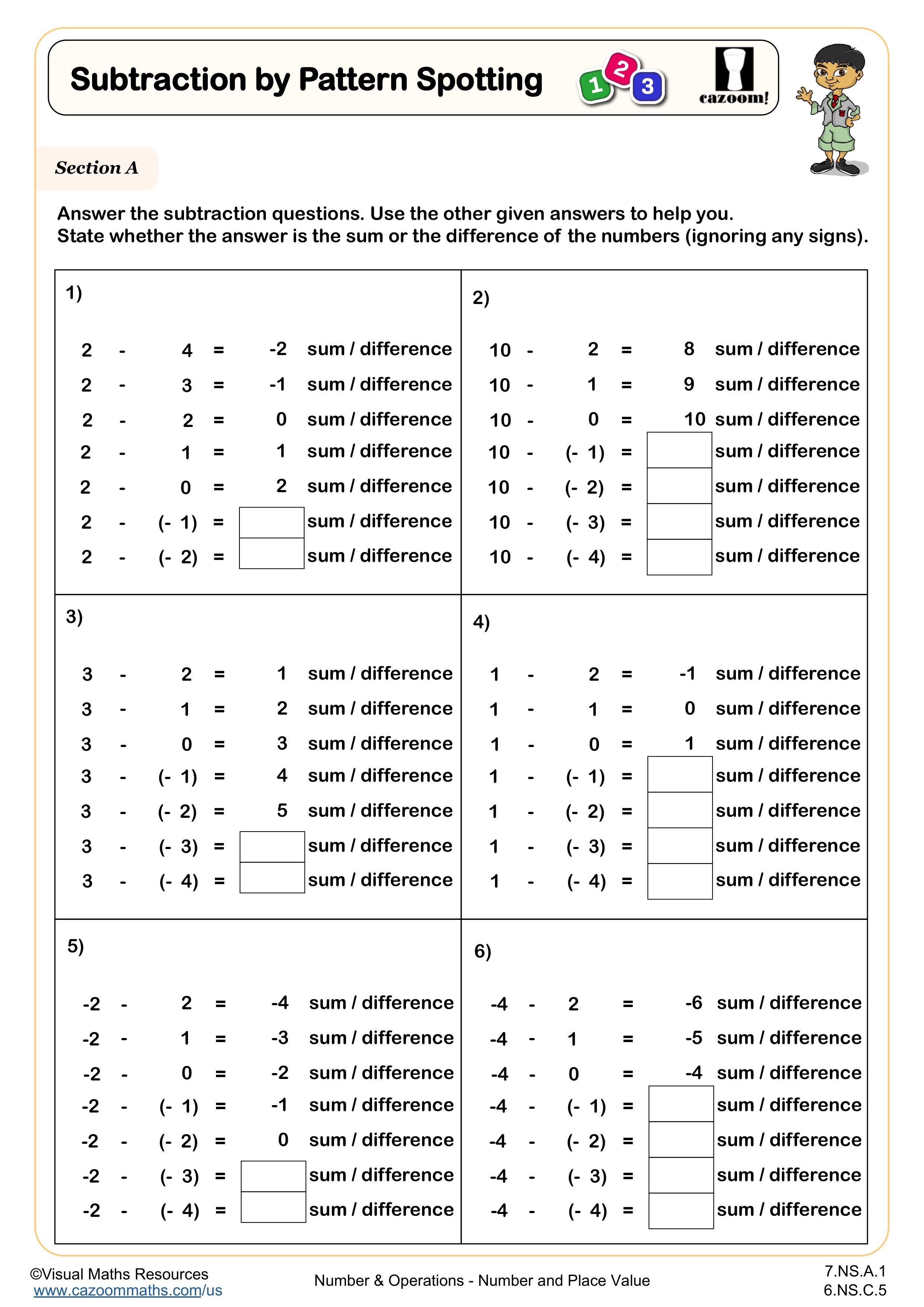 Preview of Subtraction by Pattern Spotting