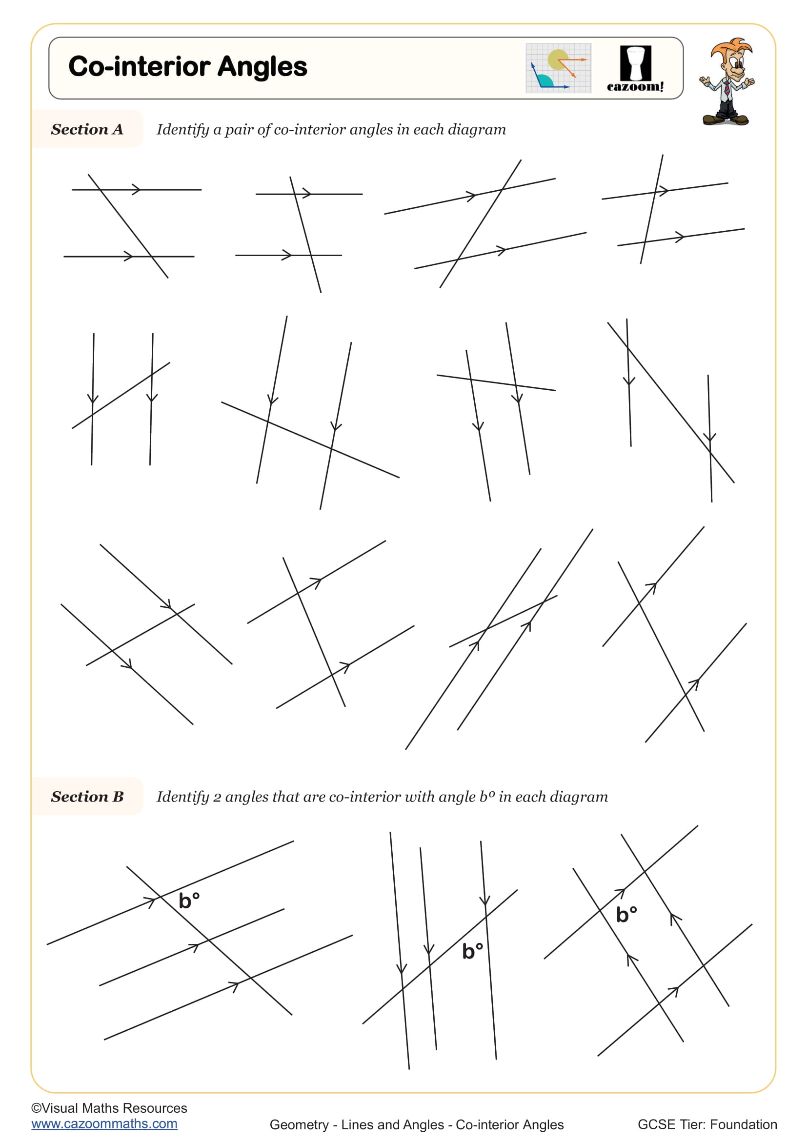Preview of Co-interior Angles