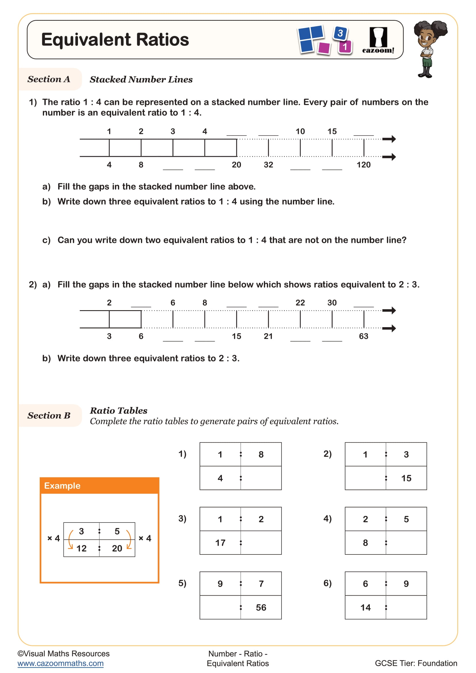 Preview of Equivalent Ratios
